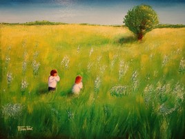 Cueillette dans le pré