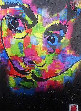 Peinture sur toile mémoire de Dali