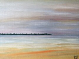 Lumières de la Baie / huile sur toile / 41 x 33 cm / Juin 2013