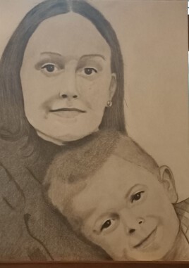 Portrait enfants graphite