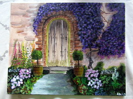 la vieille porte fleurie
