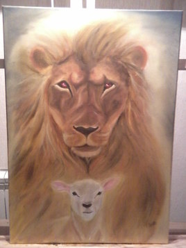 le lion et l'agneau