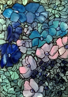 Seulement des fleurs.№2. La taille de 50cm x 70cm.