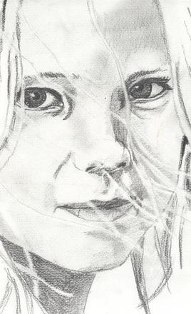 Petite fille long cheveux