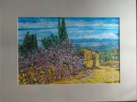 Aux alentours de Villeuvette : un mazet (H&eacute;rault)