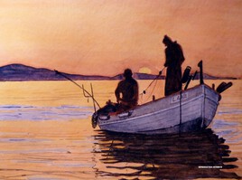 les pêcheurs à Hyères