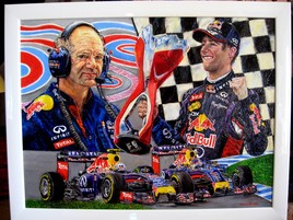 Ricciardo pilote formule1 et Adrian Niwey créateur de Red-Bull-Renault