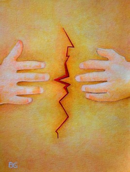 Comme une d&eacute;chirure