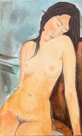 Copie du "Nu assis" (de Modigliani)
