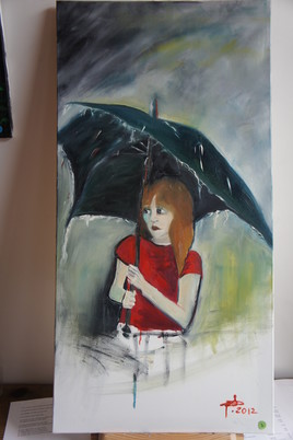 Clara au parapluie