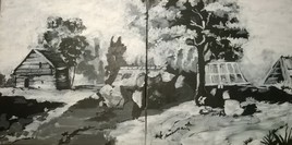 village noir et blanc