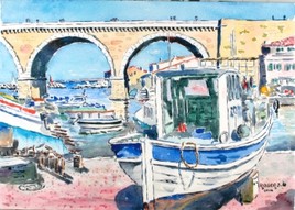 Le petit port des Auffes à Marseille