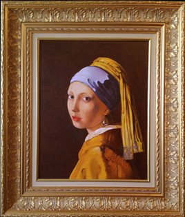 copie de vermeer:"jeune fille a la perle"