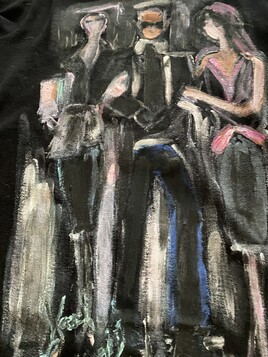 peinture sur t shirt KARL LARGERFELD
