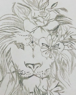 Lion Fleuri