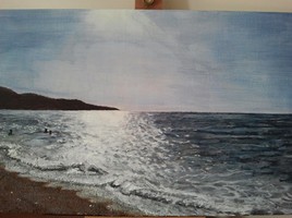 Plage en fin d'après-midi