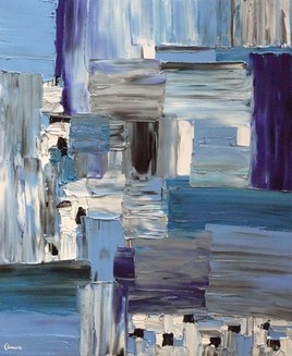 "Construction Bleue n&deg; 4" (H1477)