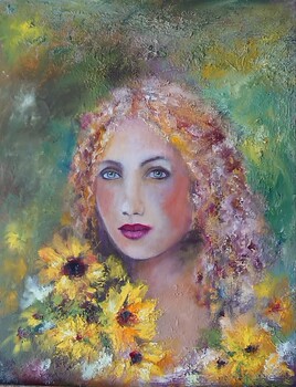 La dame aux tournesols