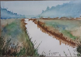 Ruisseau dans la brume (d'après Rémy Lach)