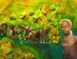 Noblesse et force africaines (34 x 3 x 44 cm)