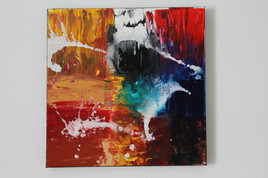 Tableau moderne &agrave; la peinture acrylique pour la d&eacute;coration, peinture d'art contemporain, sur toile