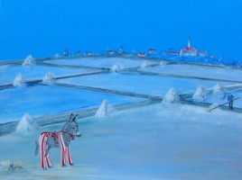 LUMIERE DE SEL (acrylique sur toile 54 x 72 cm)