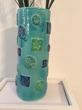 vase turquoise