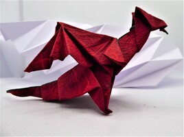 dragon en origami