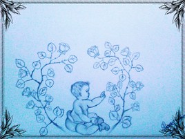 B&eacute;b&eacute; d&eacute;couvre un rosier