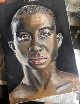 Dark skin portrait