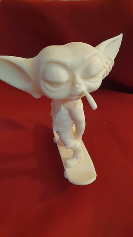 sculpture résine star Wars baby yoda Grogu fanart