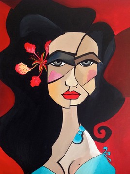 A tropical flower –  54x65cm