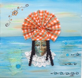 Inspiration Créole (tableau masque)