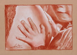 mains sur ventre femme enceinte 