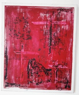 Toile acrylique et collage