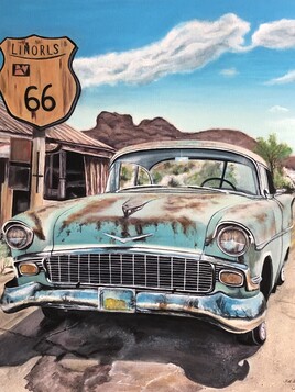 Am&eacute;ricaine on the road 66