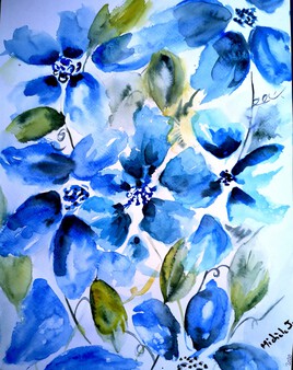 Fleurettes bleues