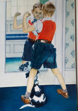 The muscleman d après N.Rockwell