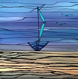 Blue Dream. La taille de 80cm x 80cm.