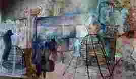 Promenade le long d'un mur