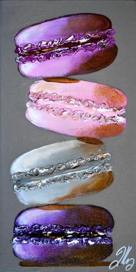 peinture avec des macarons format vertical