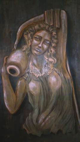 peinture statue grecque