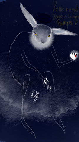 Pierre regarde chaque nuit le ciel sans nuages, mais il ne voit jamais la lune. Pourquoi ?