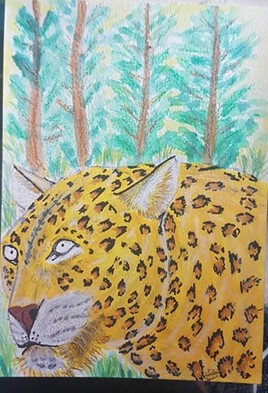 LEOPARD DANS SA FORET