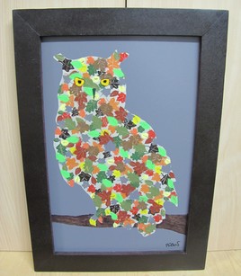 Hibou d'Automne en Spraypainting