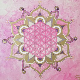 Lotus Fleur de vie "La vie en Rose"