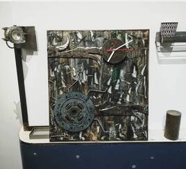 Tableau mécanique undustry horloge