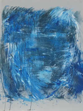 portrait femme bleu