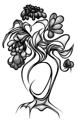 bouquet au bouton de rose