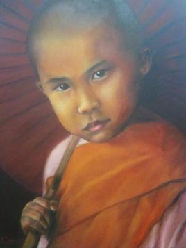 Jeune moine du Tibet